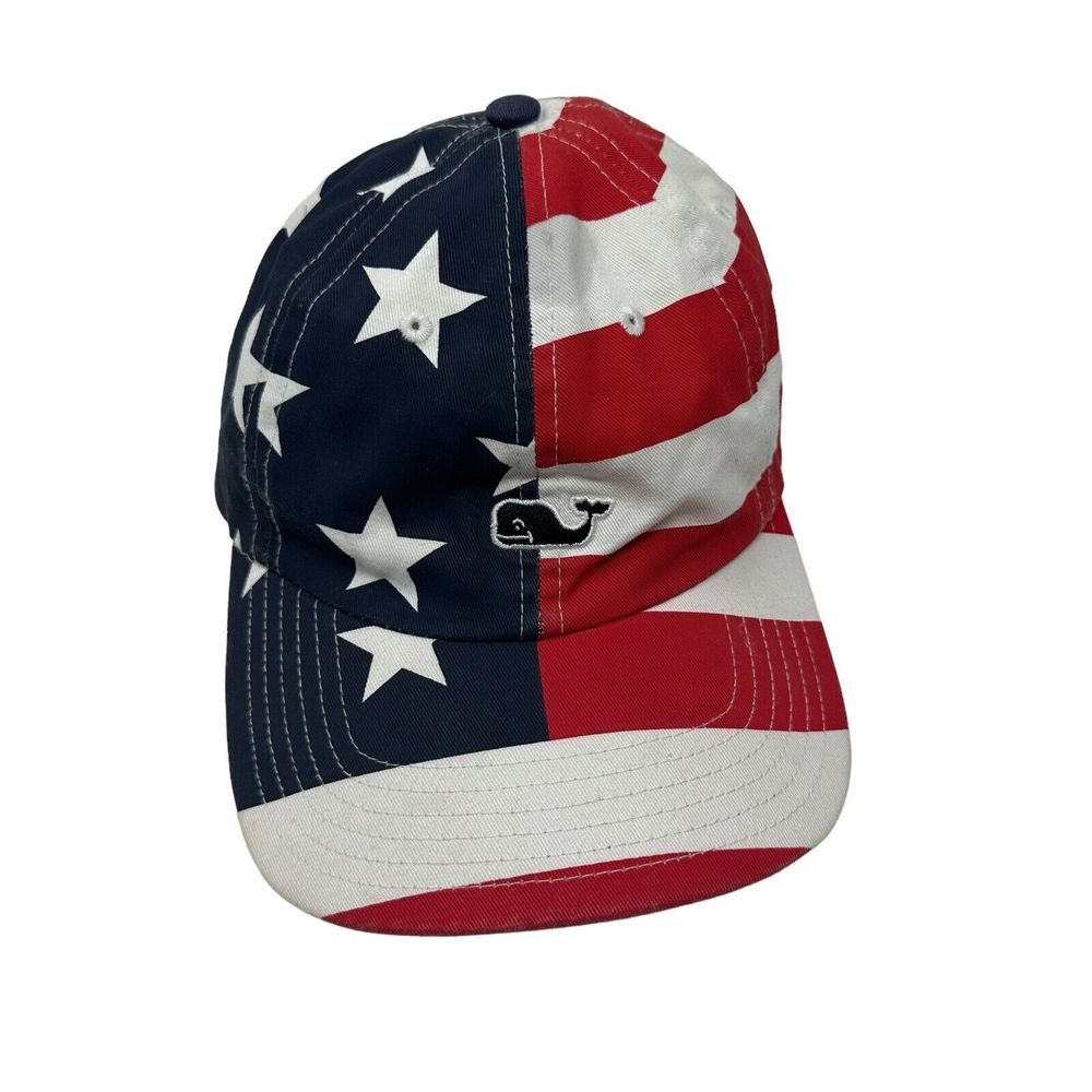 Vineyard Vines American Flag Baseball Cap - Red, White, Blue